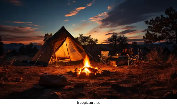 Camping Under a Blanket of Stars