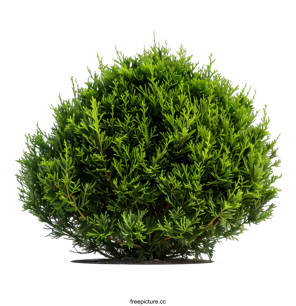 [Transparent Background PNG]Green Bush Isolated on White Background
