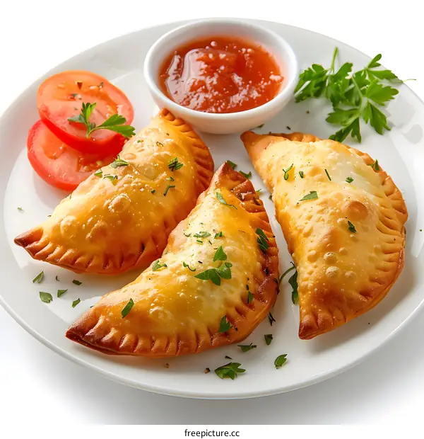 Delicious Empanadas with Spicy Tomato Sauce