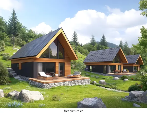 Modern Cabin Homes in the Forest
