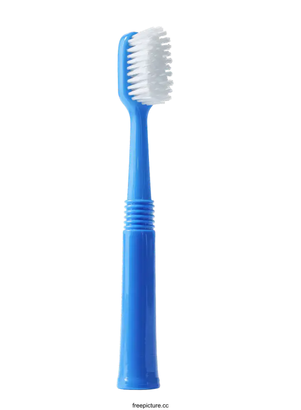 [Transparent Background PNG]Blue Toothbrush with White Bristles