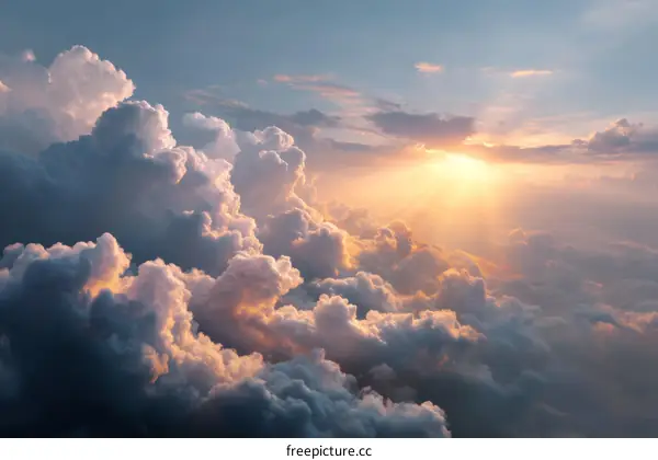 A Stunning Sunset View of Cloudscape