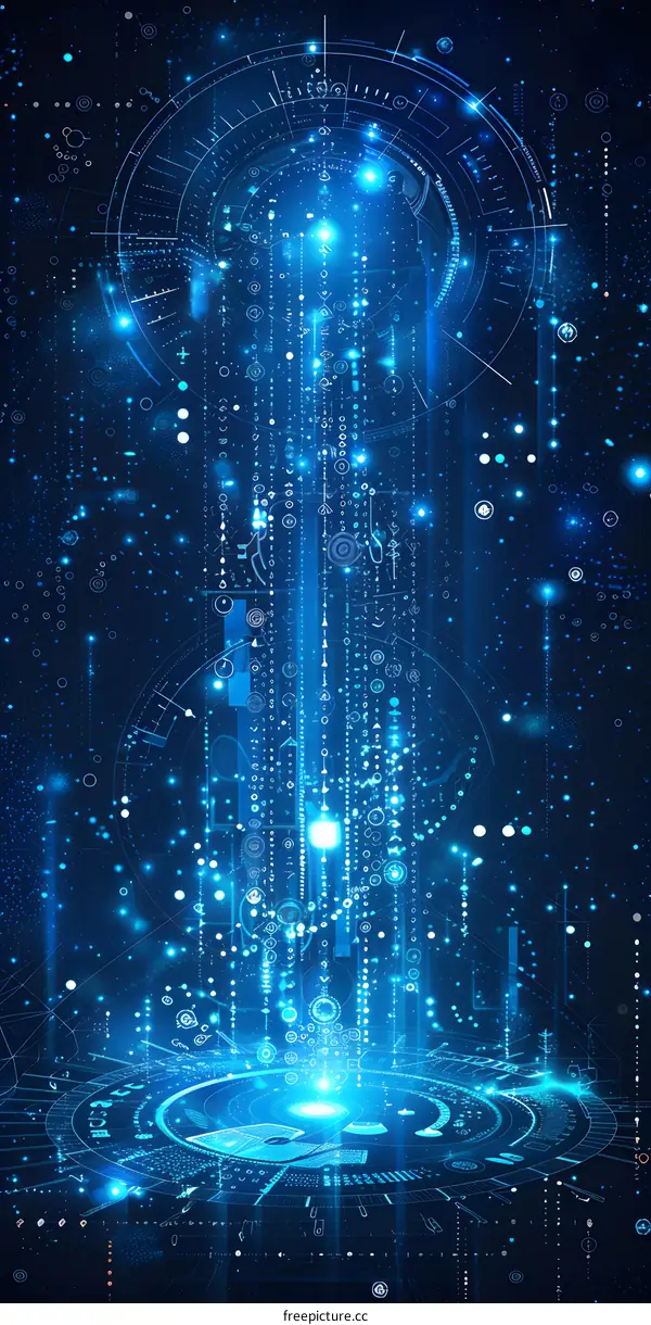 Futuristic Technology Data Stream