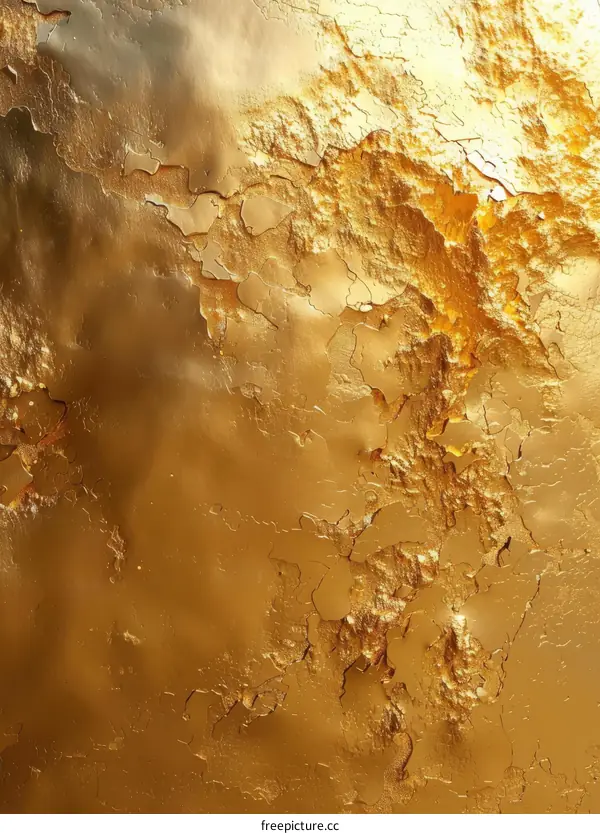 Golden Patina Texture with Age Marks