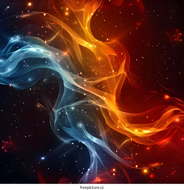 Fire and Ice Abstract