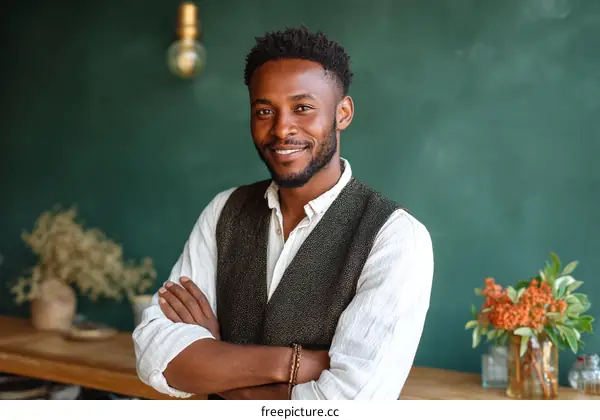 Confident African Man Portrait