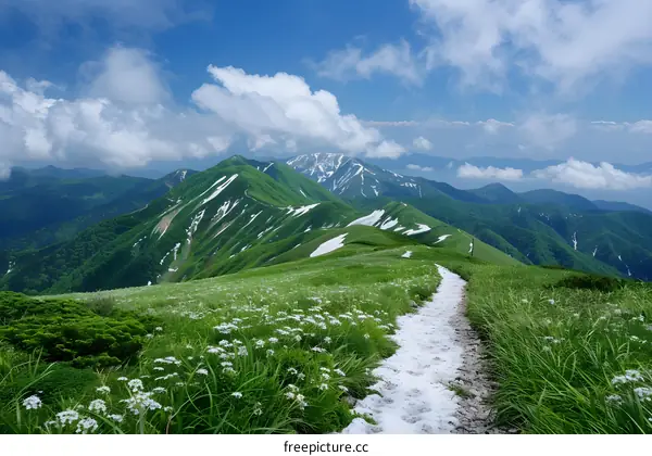 Mountaineering in the beautiful Tateyama mountain range