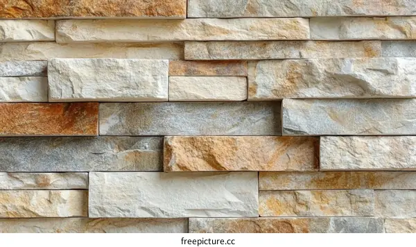 Natural Stone Veneer Wall Texture Design