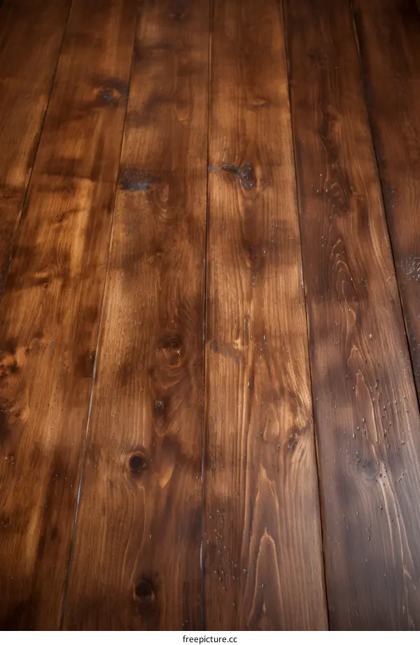 Close-up Texture of Brown Wooden Table Surface