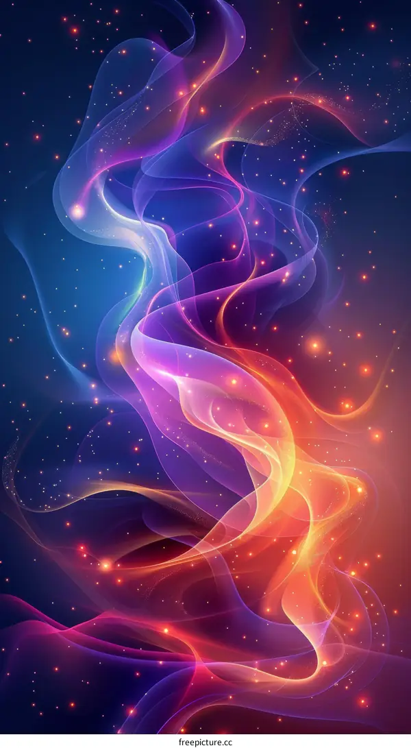 Colorful Nebula in the Vast Universe