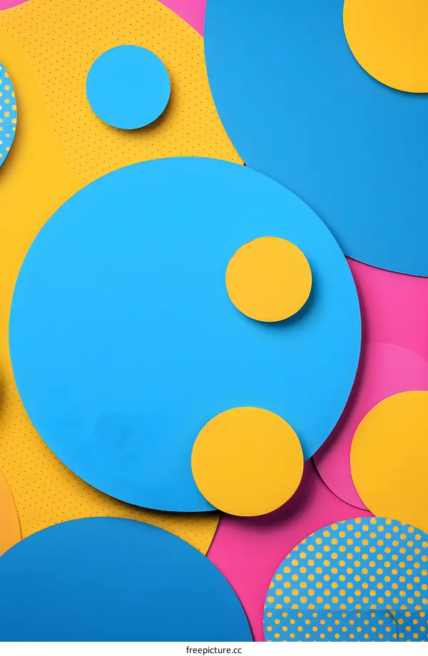 Abstract Background With Colorful Circles