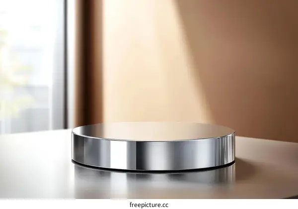 Modern Minimalist Silver Display Platform