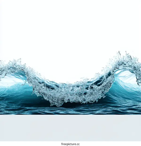 Water Wave Abstract Art Background