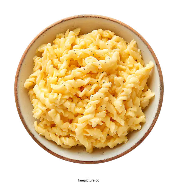 [Transparent Background PNG]A bowl of German cheese noodles