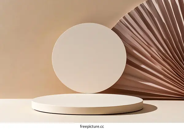 Beige Aesthetic Minimalist Product Display