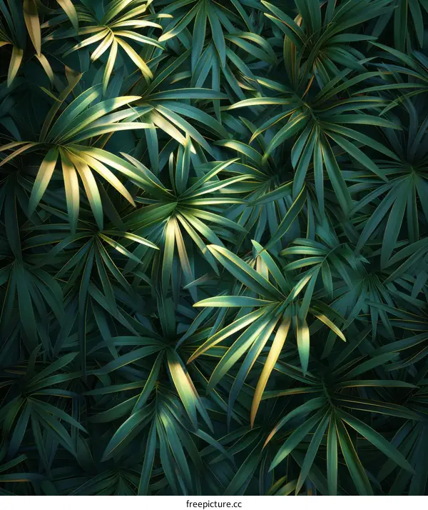 Vibrant Tropical Foliage Background