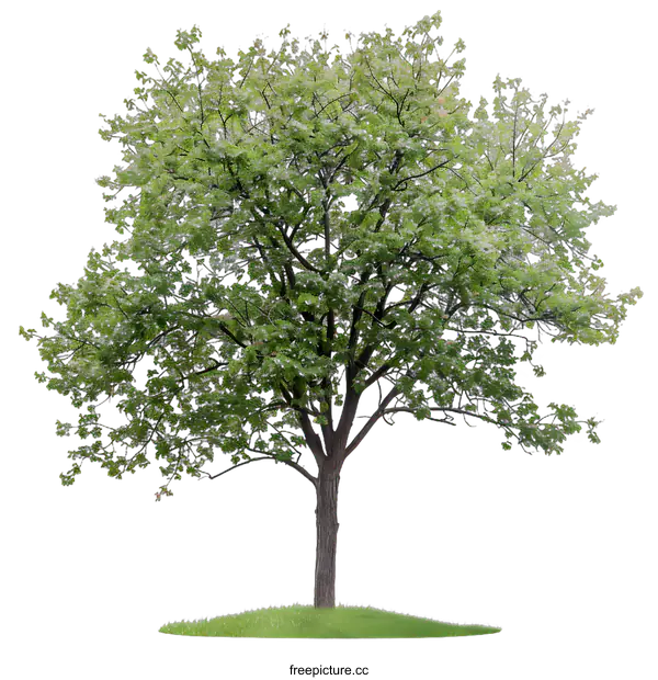 [Transparent Background PNG]Green Tree Isolated on White Background