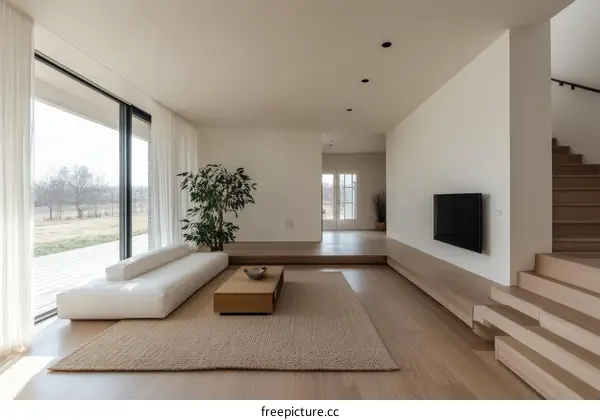Modern Minimalist Living Room Interior Design