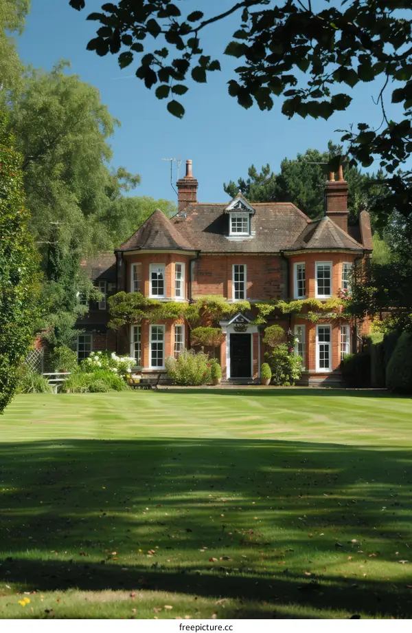 A Grand Tudor Mansion with Verdant Garden