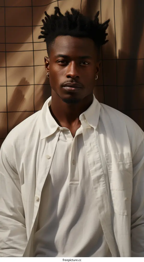 Portrait of a Confident Young African American Man