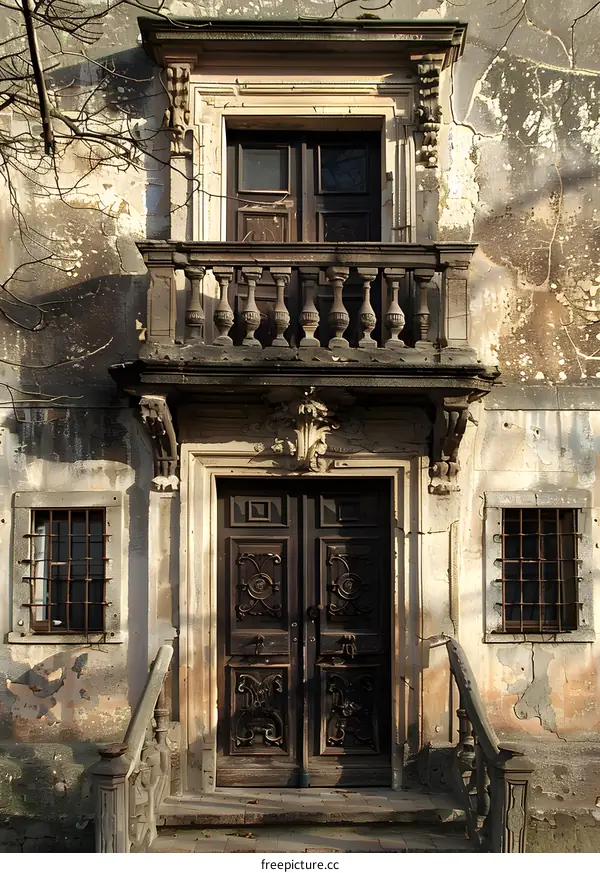Old Abandoned Building Facade