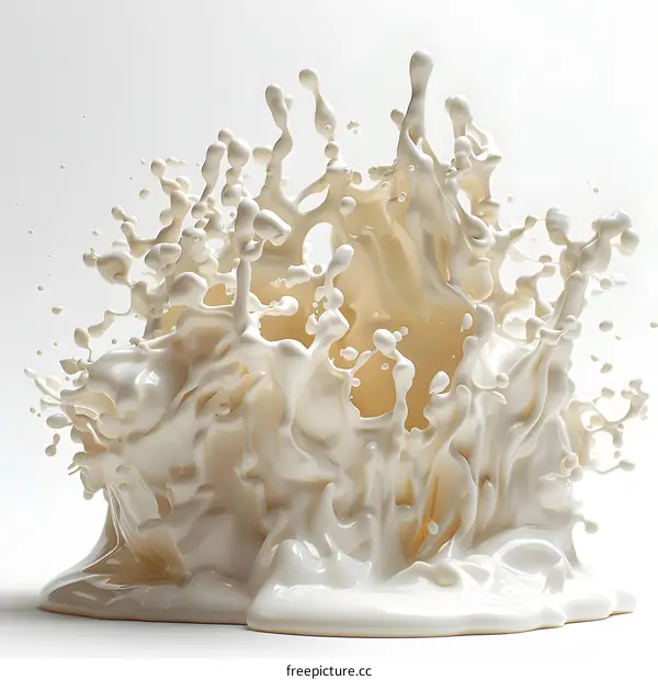 White liquid splash