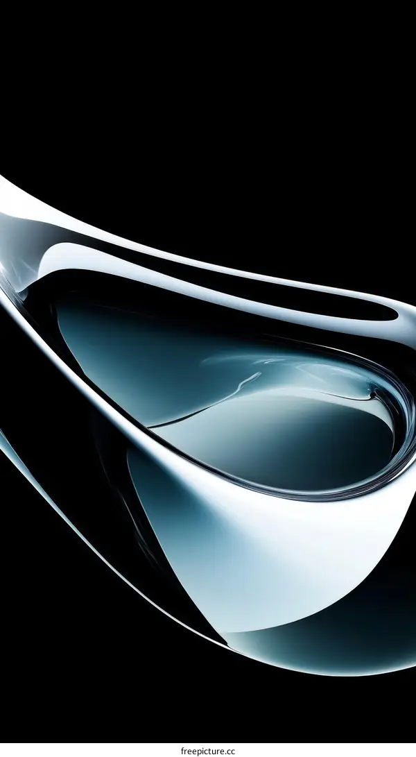 Abstract Liquid Flowing Form