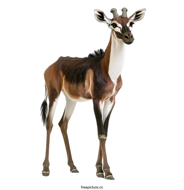 [Transparent Background PNG]Gerenuks in the African Savanna