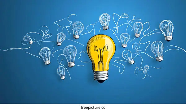 Innovative Idea Lightbulb Illustration