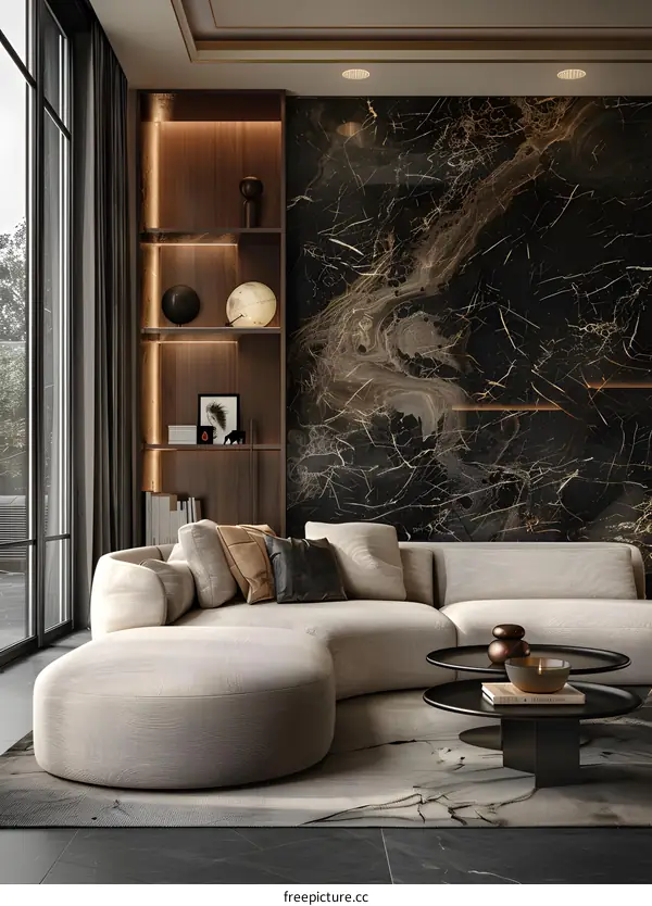 Modern minimalist living room