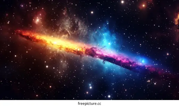 Colorful Nebula in the Universe