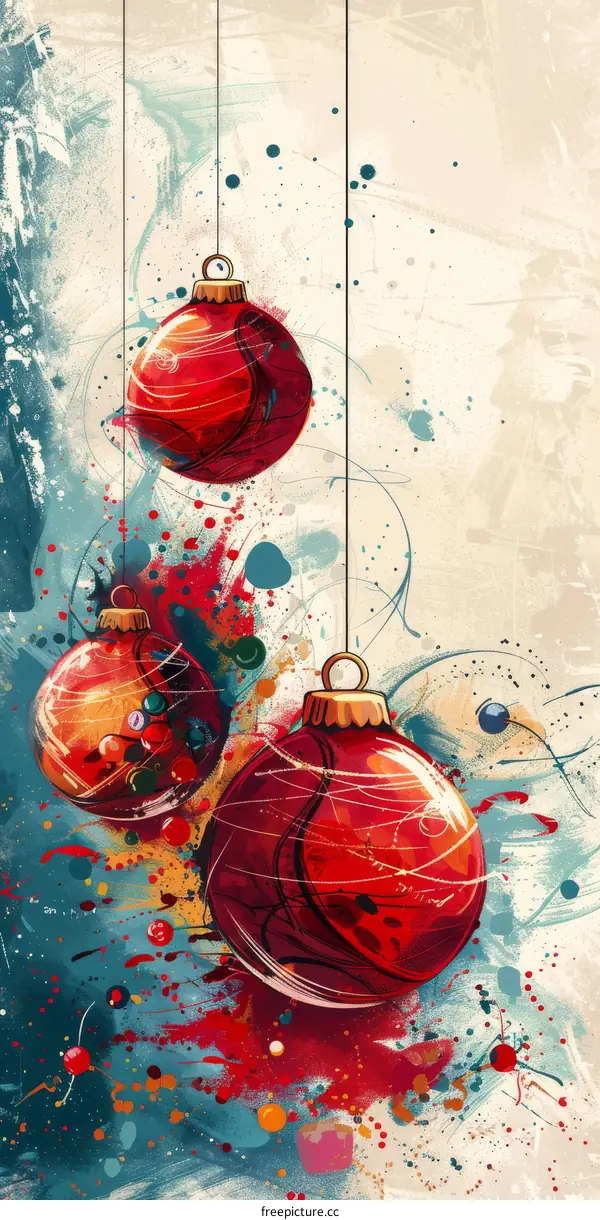 Celebrate Christmas with Decorations of Red and Glass
