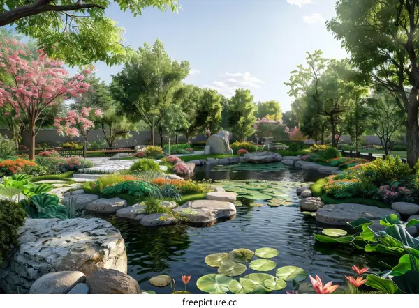 Tranquil Zen Garden Landscape Design