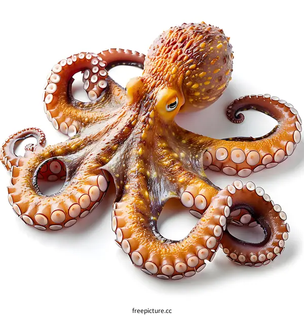 A close up of an octopus