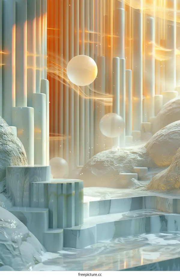 Abstract Geometric Light Space Design