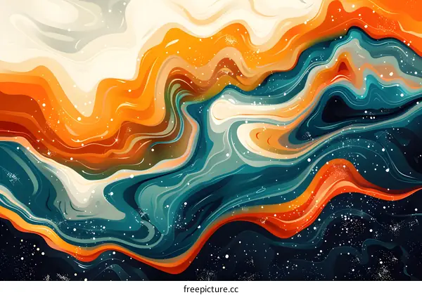 Colorful abstract painting