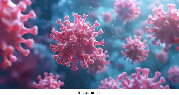 Microscopic View of the COVID-19 Virus