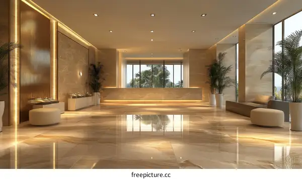 Modern Hotel Lobby Interior Design