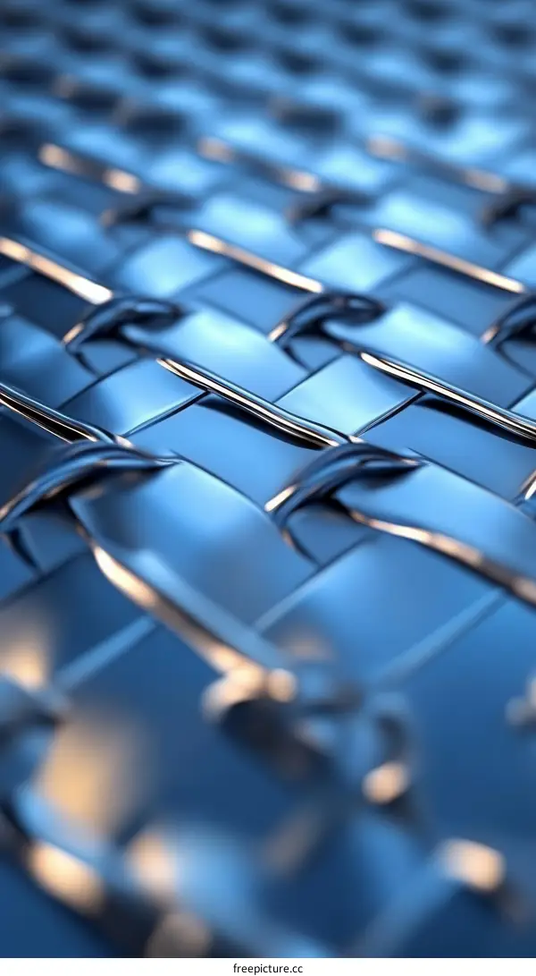 Abstract Woven Metal Texture
