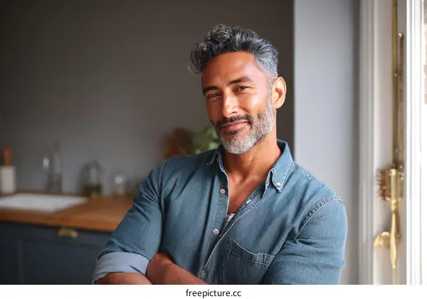 Portrait of a Man with Gray Hair