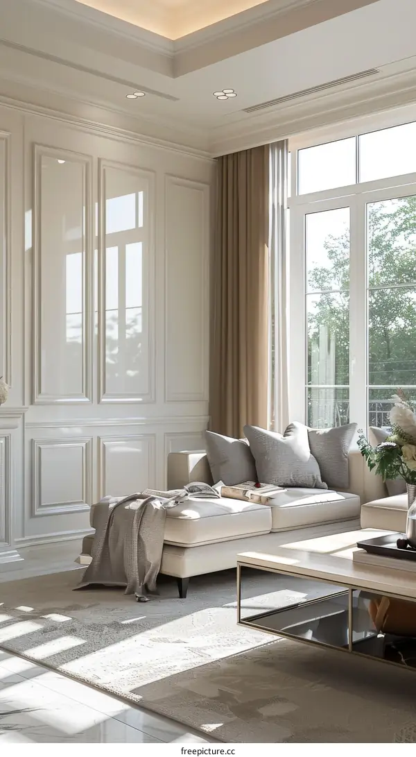 Modern Living Room with Bright and Airy Design