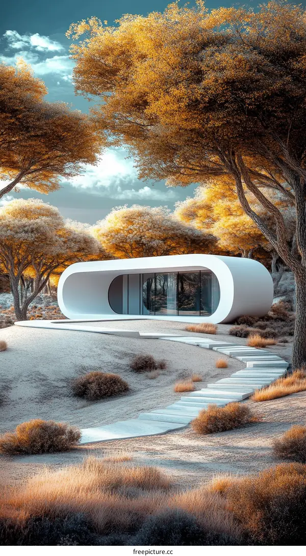 Modern Architectural Design in a Serene Natural Setting