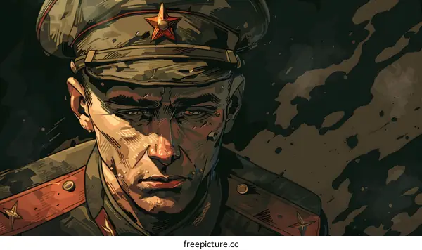 Portrait of a Soviet soldier