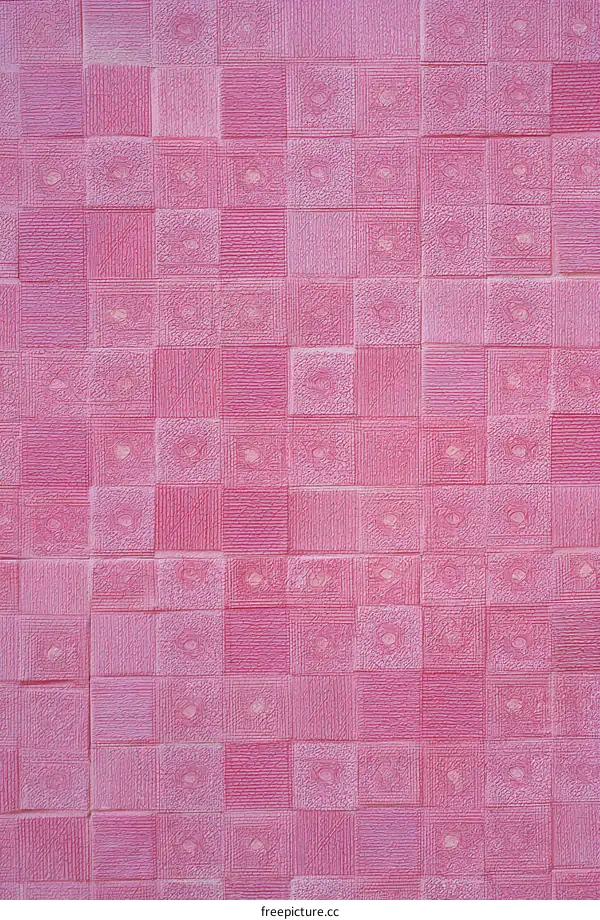 Abstract Pink Mosaic Tiles Pattern Background