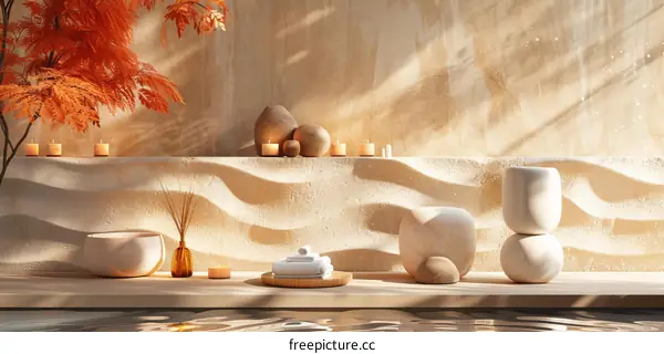 Zenith Spa Interior Design Illustration