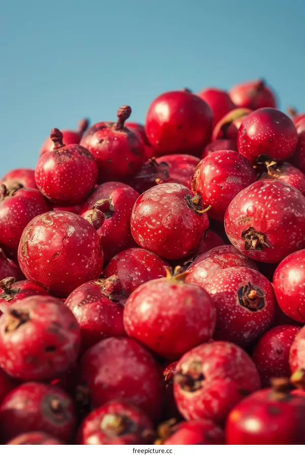 Red berries up close