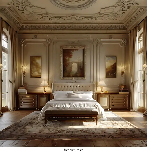 European luxury bedroom