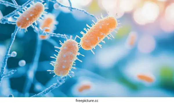 Microbial Microorganism  Bacteria  Scientific illustration