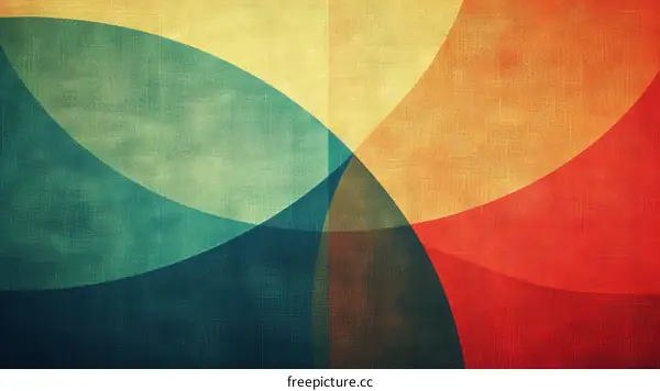 Four color abstract retro background