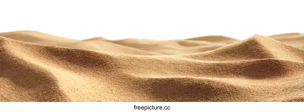 [Transparent Background PNG]Close Up of Sandy Desert Landscape